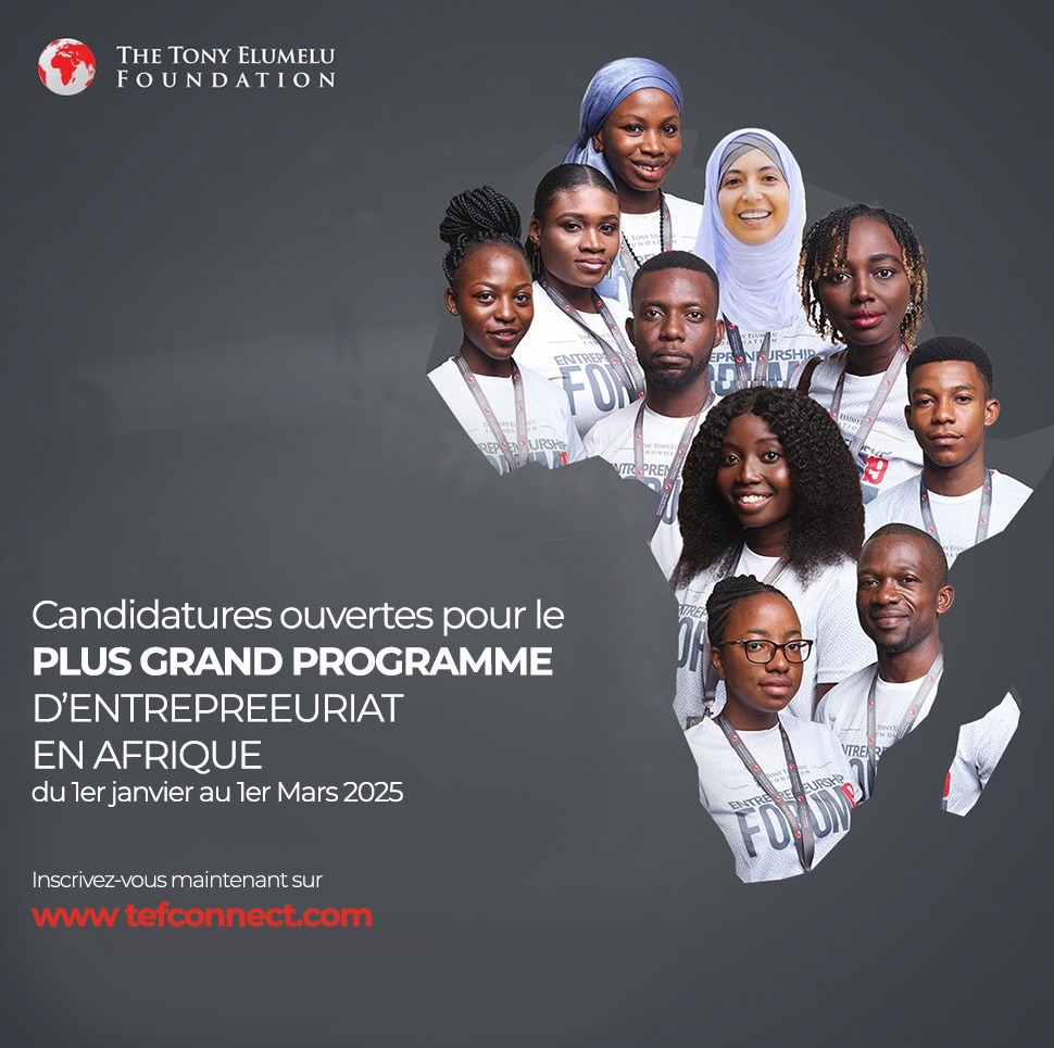  Entreprise : la Fondation Tony Elumelu annonce la cohorte 2025 du programme d'entrepreneuriat 