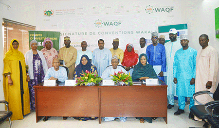  Financement des secteurs socioéconomiques : Signature de deux conventions ‘‘Wakala’’ entre la HAWAQF et deux banques du Niger 